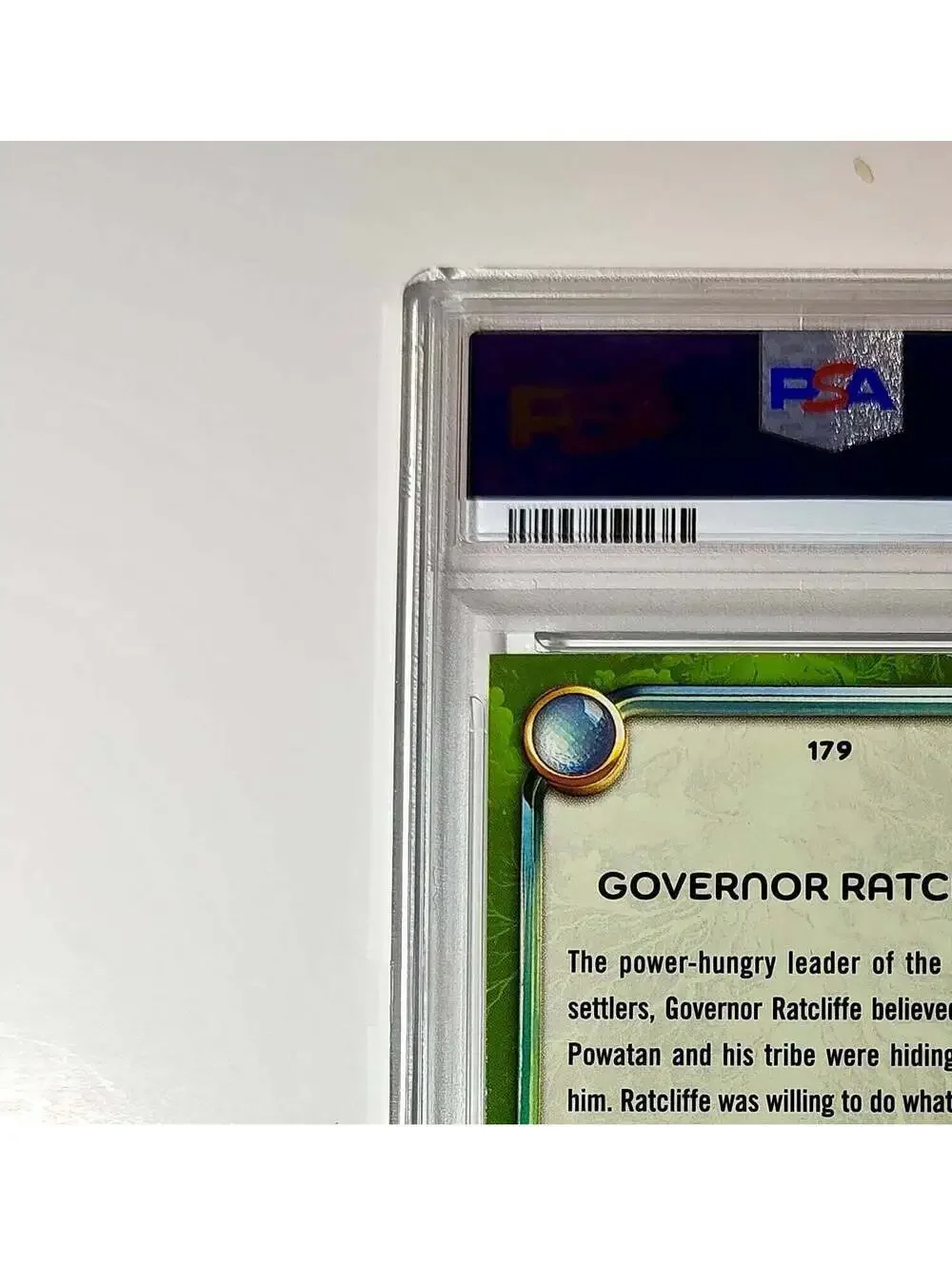 Governor Ratcliffe 2025 Topps Disney #179 Card Pocahontas PSA 8 NM-MT